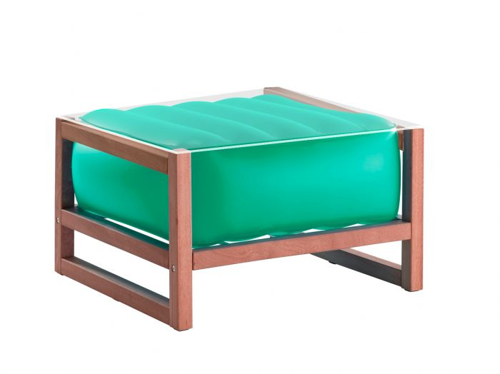 YOKO COFFEE TABLE EKO WITH LIGHTING WOOD Frame GREEN TRANSLUCENT