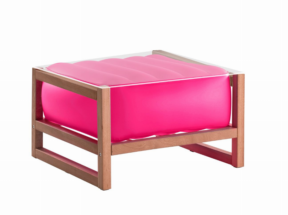 YOKO COFFEE TABLE EKO WITH LIGHTING WOOD Frame PINK TRANSLUCENT