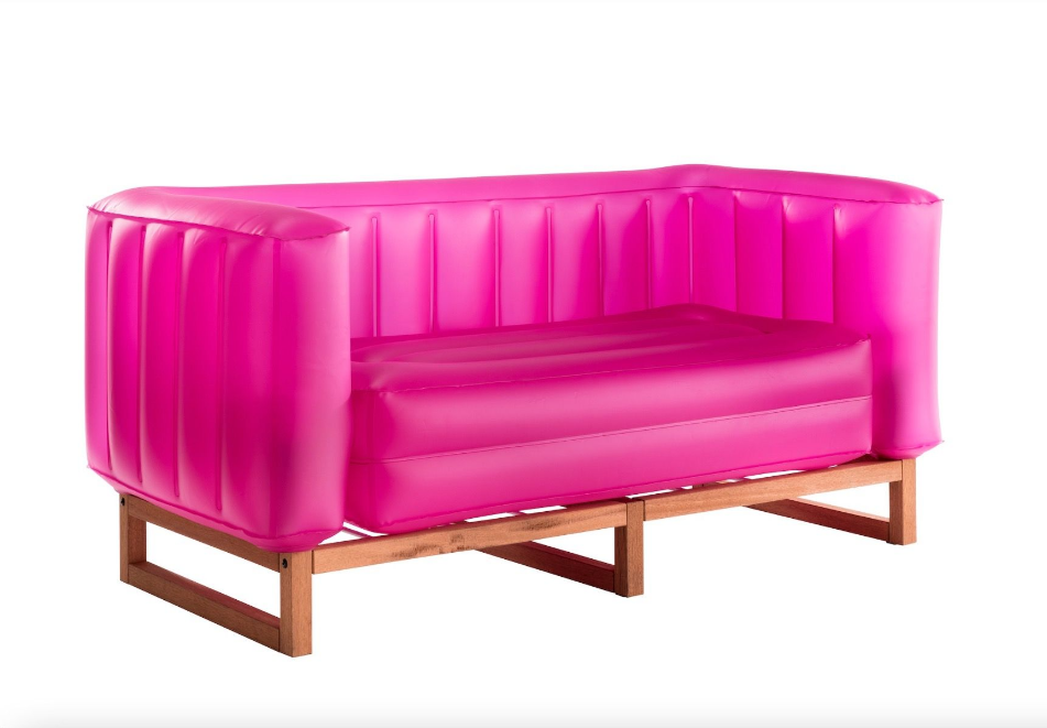 YOMI SOFA EKO WITH LIGHTING WOOD Frame PINK TRANSLUCENT