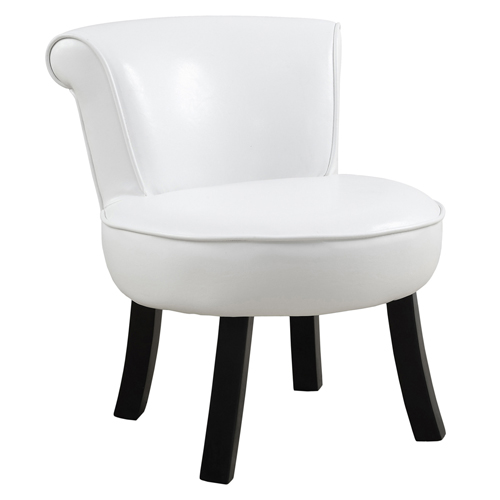 JUVENILE CHAIR - WHITE LEATHER-LOOK