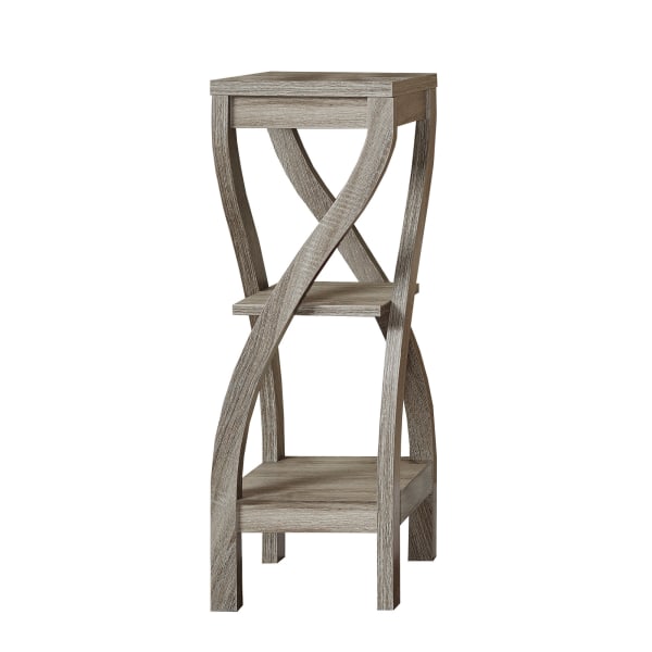 ACCENT TABLE - 32"H / DARK TAUPE