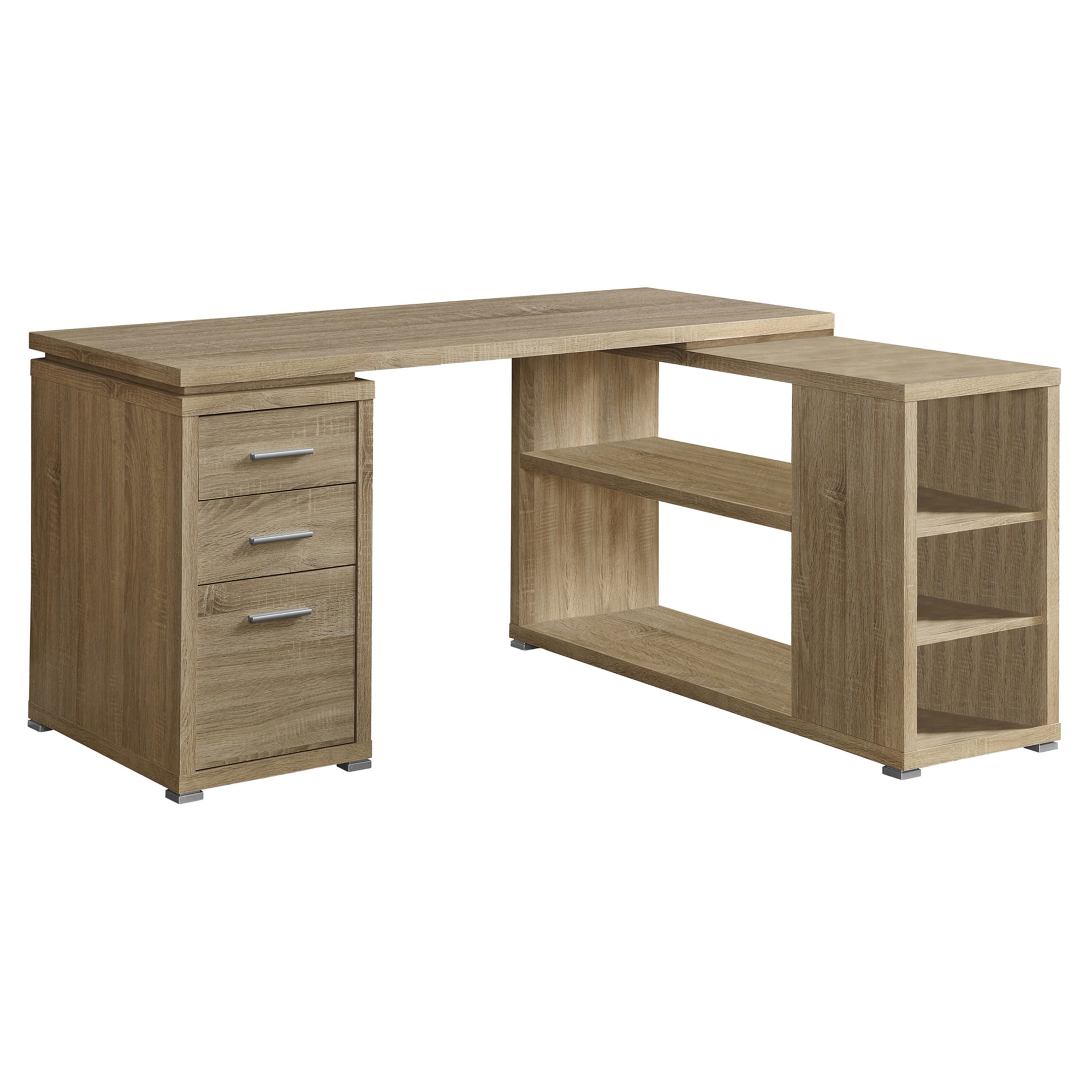 COMPUTER DESK - NATURAL LEFT OR RIGHT FACING CORNER