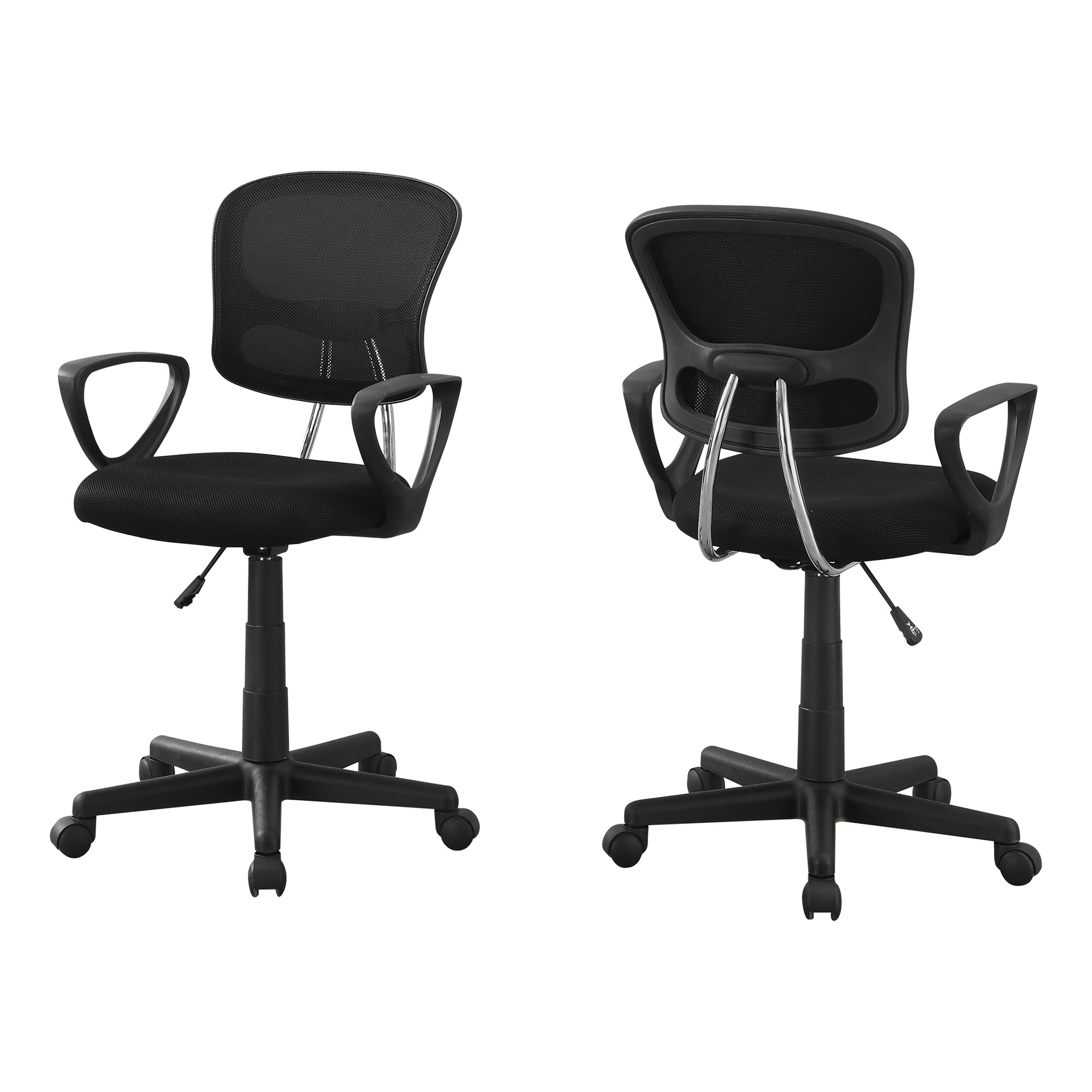 OFFICE CHAIR - BLACK MESH JUVENILE / MULTI-POSITION