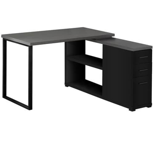 Computer Desk - L Shape  / Grey Top Left/Right Facing Corner