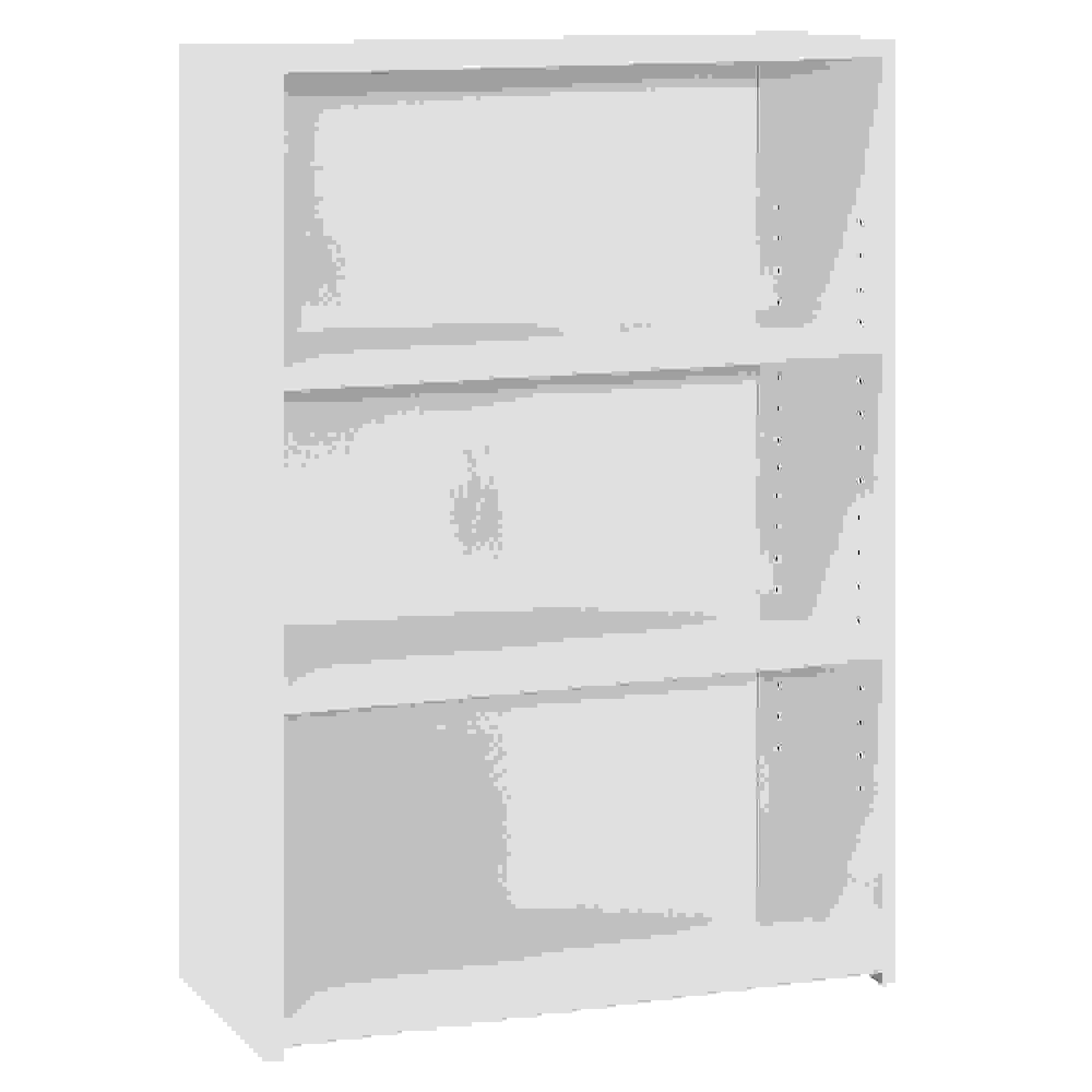 BOOKCASE - 36"H / WHITE WITH 3 SHELVES