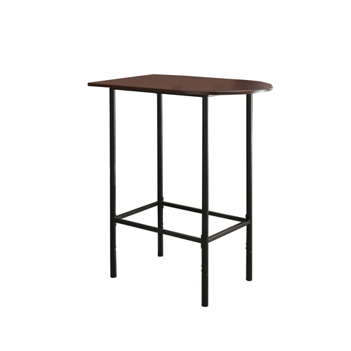 HOME BAR - 24"X 36"/ CAPPUCCINO / BLACK METAL SPACESAVER