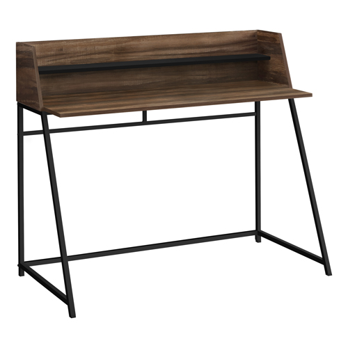 COMPUTER DESK - 48"L / BROWN RECLAIMED WOOD / BLACK METAL