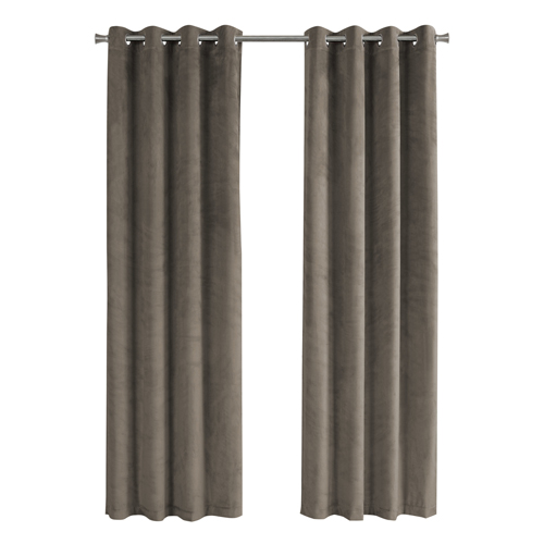 CURTAIN PANEL - 2PCS / 52"W X 84"H TAUPE ROOM DARKENING