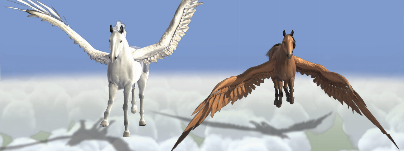 Animal Art - Motion Bookmark/ 6" Ruler - Pegasus