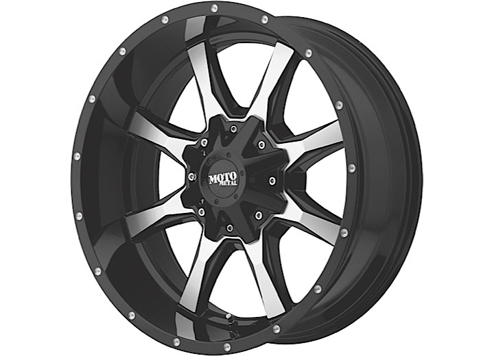 MO970 20x9 6x135.00/6x139.70 GLOSS BLACK W/ MACHINED FACE (18 mm)