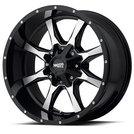 MO970 18x9 8x165.10 GLOSS BLACK W/ MACHINED FACE (18 mm)