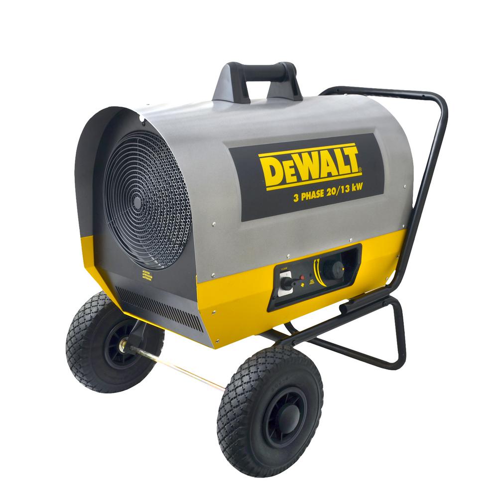 Dewalt 13Kw/ 44,357 Btu - 20Kw/ 68,242 Btu Forced Air Electric Heater - 3 Phase