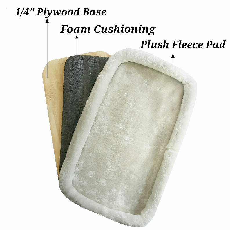 Gold Series Plush Replacement Faux Fleece Pad with Plywood Base