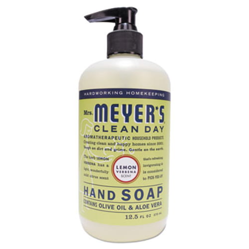 Mrs. Meyer's Hand Soap - Lemon Verbena Scent - 12.5 fl oz (369.7 mL) - Dirt Remover, Grime Remover - Hand - Multicolor - Paraben