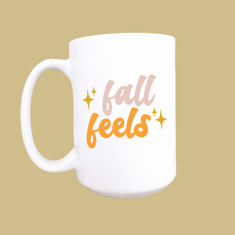 Fall feels ceramic coffee mug