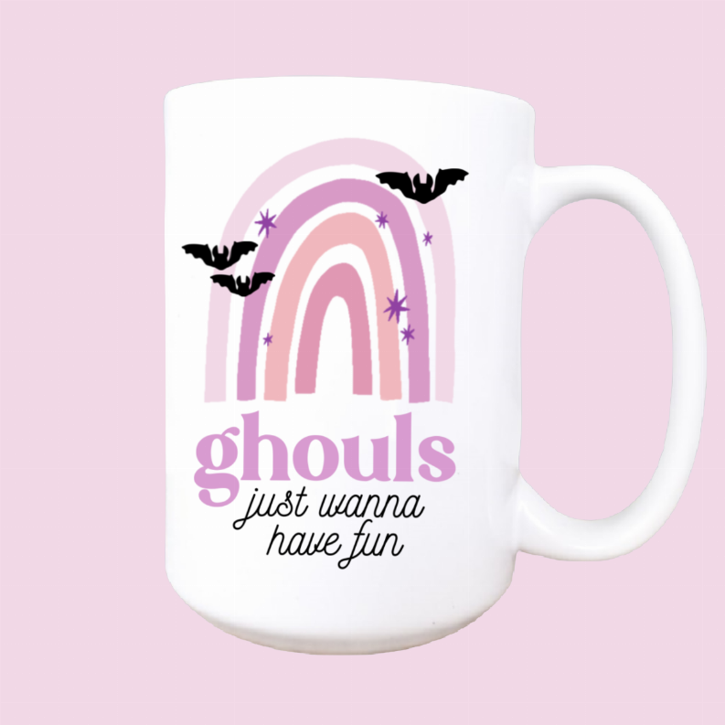 Ghouls wanna have fun ceramic coffee mug