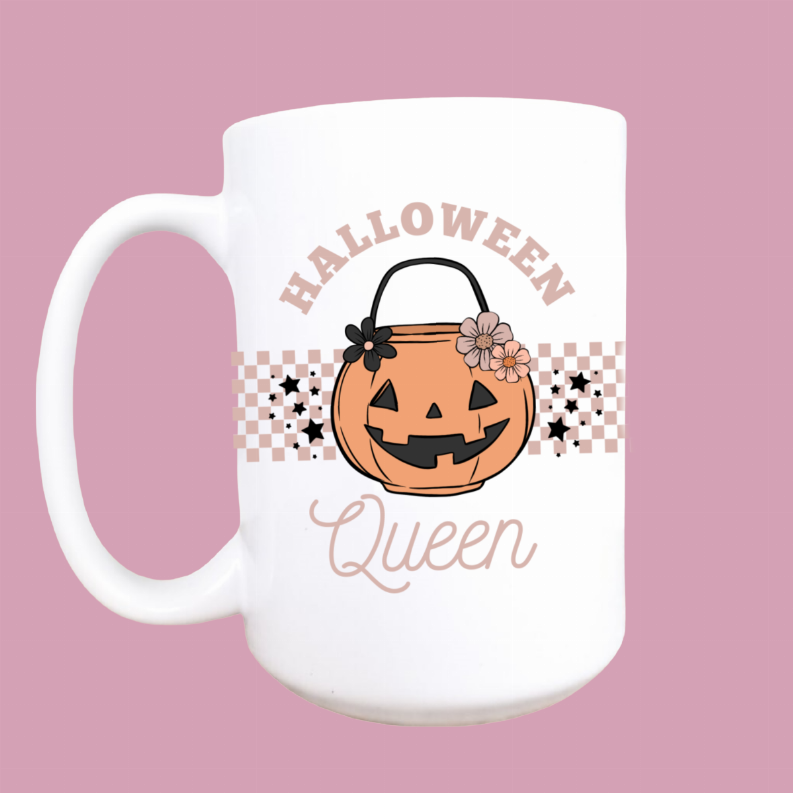Halloween queen ceramic coffee mug