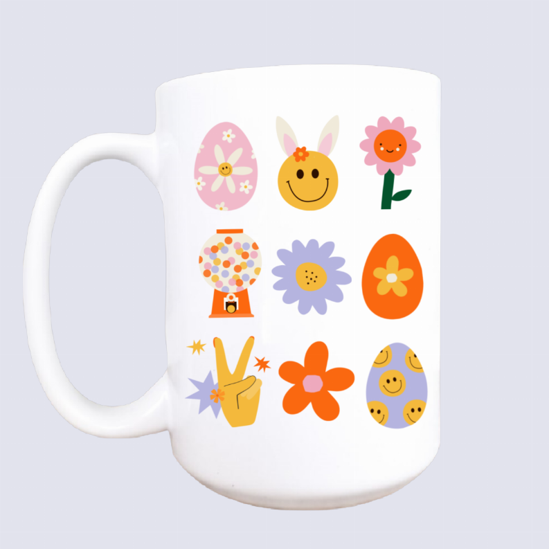 Spring things ceramic coffee mug