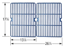 Matte cast iron cooking grid for Grill Chef brand gas grills