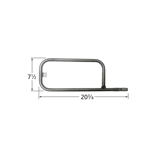 Stainless steel burner for Weber brand gas grills