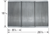 Stamped stainless steel cooking grid for Charbroil brand gas grills