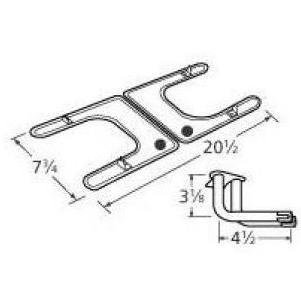 Stainless steel burner head for Fiesta brand gas grills