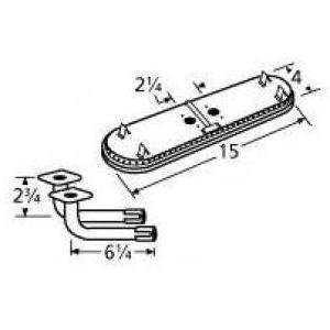 Zinc plated steel 2-pc venturi set for Sunbeam brand gas grills