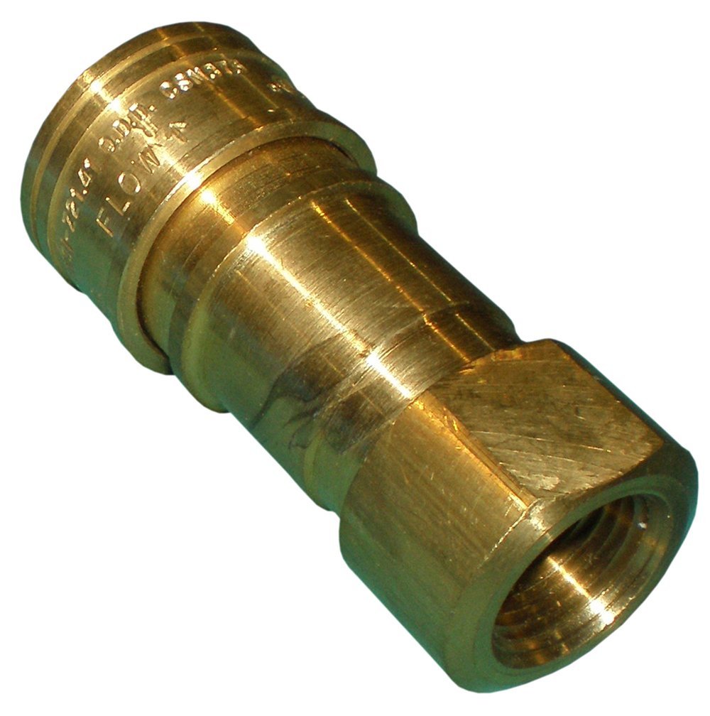 Music City Metals 81451 Brass Quick-Connect Coupling for Natural Gas Hoses