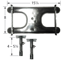 Stainless steel burner for Broil King brand gas grills