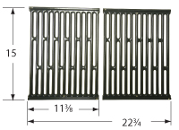 Porcelain steel wire cooking grid for BBQ Pro, Kenmore, Permasteel brand gas grills