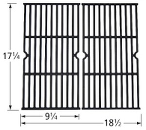 Matte cast iron cooking grid for Charbroil, Kenmore brand gas grills