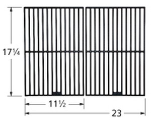 Matte cast iron cooking grid for Swiss Grill brand gas grills