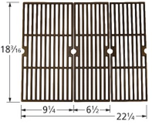 Matte Cast Iron Cooking Grid for Charbroil Brand Gas Grills