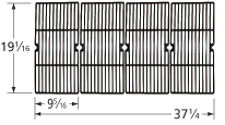 Matte Cast Iron Cooking Grid for Oklahoma Joe Brand Gas Grills