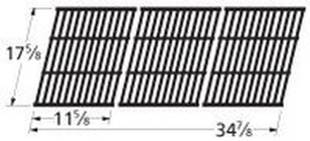 Gloss cast iron cooking grid for Coleman brand gas grills