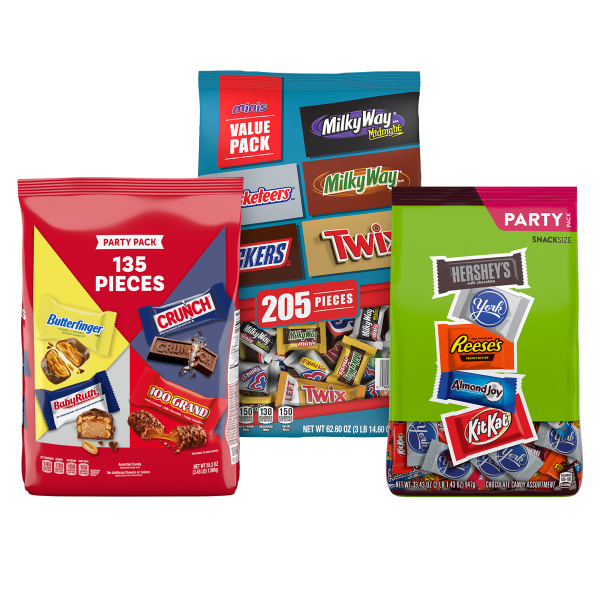 All Time Favorites Minis Mix, Hersheys/Mars/Nestle, 8.84 lbs Total, 3 Bag Bundle, 