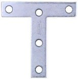 V116 3X3 Zinc T Plate 2 Pack