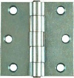 V505 2-1/2 Zinc Fixed Pin Hinge