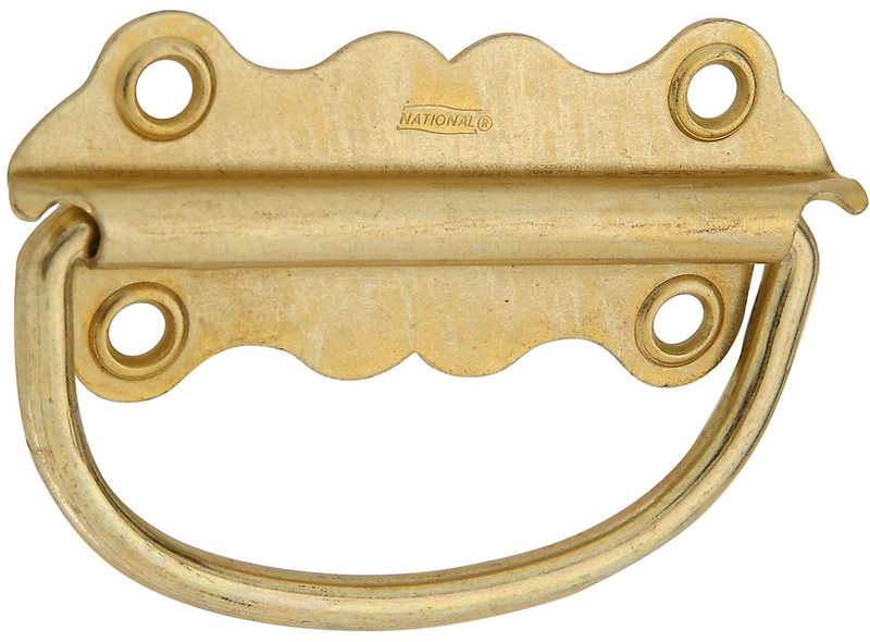 N213-421 3.5 In. Bright Brass Chest Handle