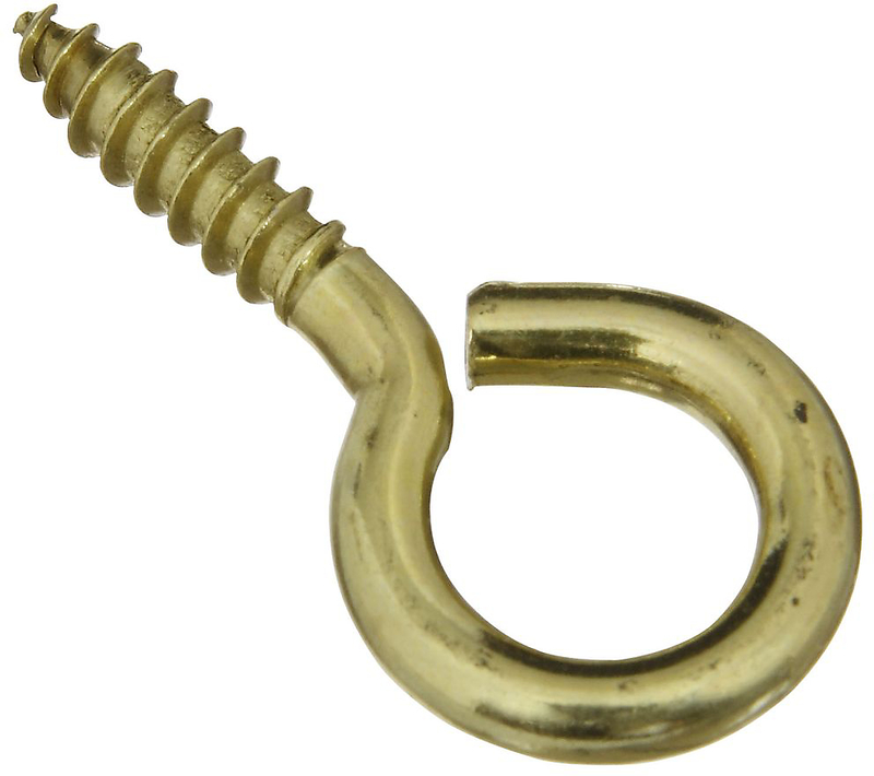 N119-362 #8 Brass Screw Eye