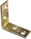 N190-819 1X1/2 Bright Brass Corner Brace