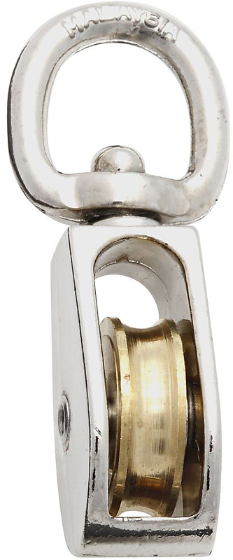 3201Bc 1 In. Nickel Swivel Single Pulley