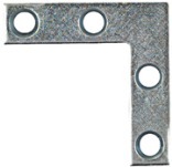 117 4X3/4 Zinc Flat Corner Brace