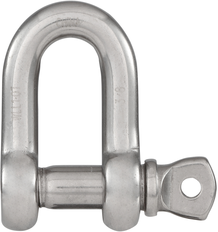 N100-356 Ss 3/8 In. D Shackle