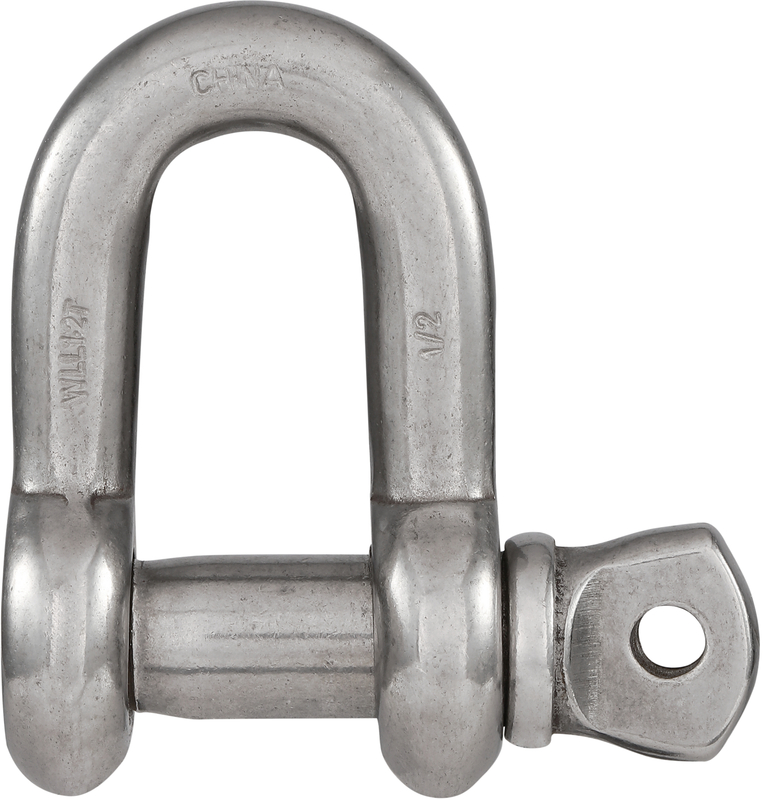 N100-357 Ss 1/2 In. D Shackle