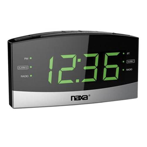 BT Alarm Clock w USB Charger Port