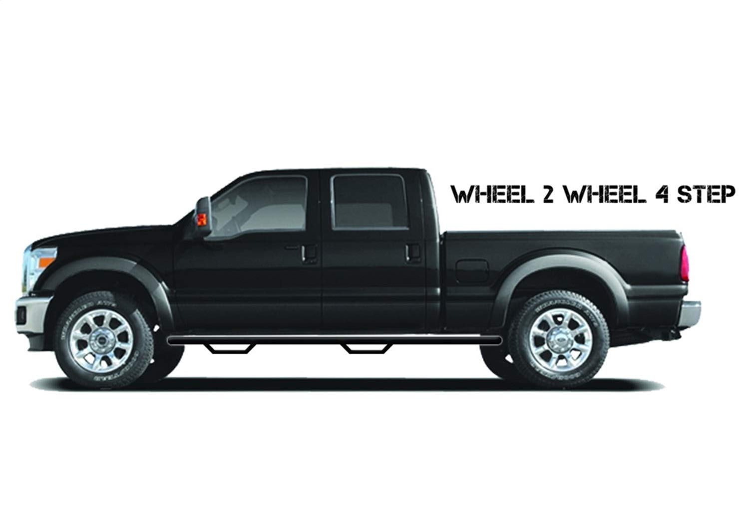 16-C TACOMA ACCESS CAB 6FT W2W NERF STEP-BLACK POWDER COATED