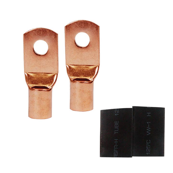 Nippon 0 Gauge copper ring tongue terminal #1/4