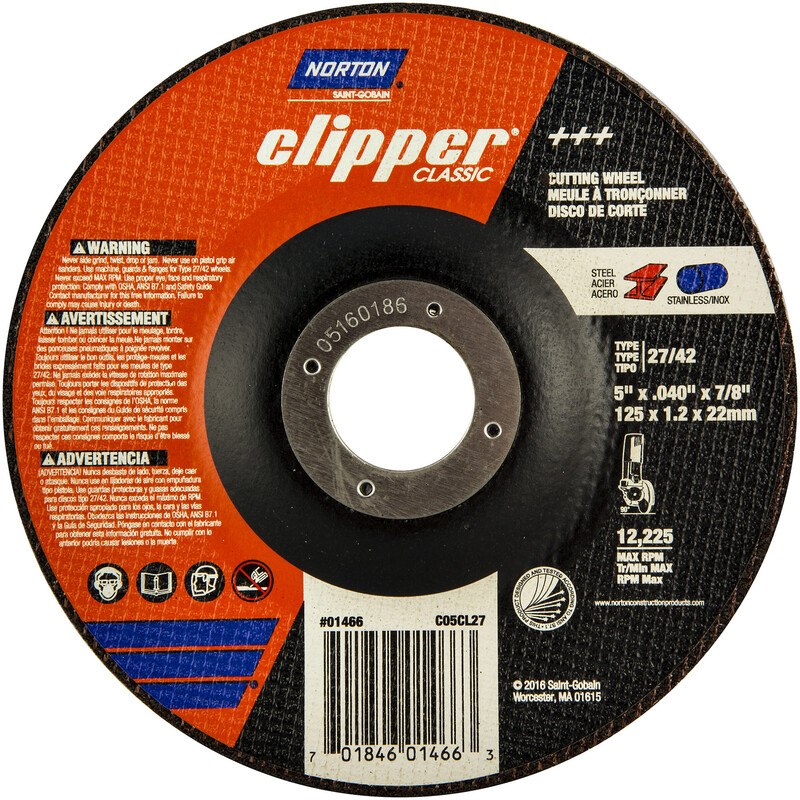 01466 5 In. Right Angle Cut Off Wheel