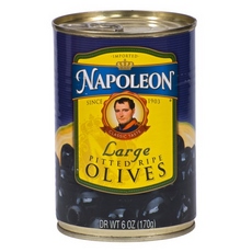 Napoleon Black Pitted Olives (12x6Oz)